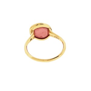 Fred Paris Belle Rives Rhodochrosite Ring In 18k Rose Gold
