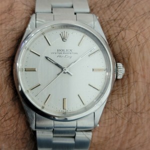 Mens Rolex Oyster Precision 5500 Air King 34mm Automatic 1970s Vintage RA253