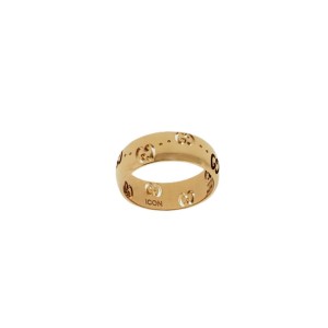Gucci Icon Ring In 18K Rose Gold Size 4.5