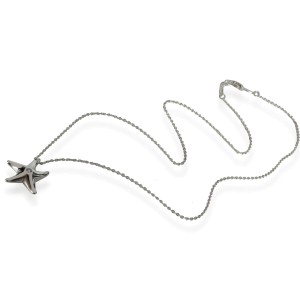 Tiffany & Co. Elsa Peretti Starfish Diamond Pendant in  Sterling Silver