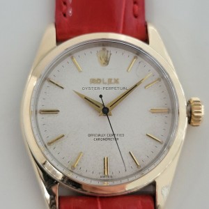 Mens Rolex Oyster Perpetual Ref.6634 34mm Gold Capped Automatic 