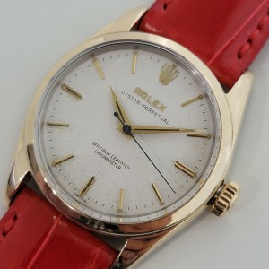 Mens Rolex Oyster Perpetual Ref.6634 34mm Gold Capped Automatic 