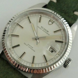 Mens Tudor Prince Oysterdate Ref 7025 38mm 18k Gold SS Automatic 1970s RJC117