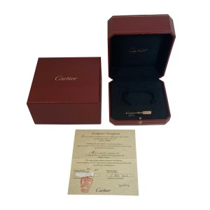 Cartier Love Diamond Bracelet in 18k Rose Gold 0.42 CTW