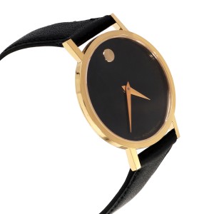 Movado Museum  Unisex Watch in  Gold Plate