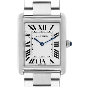 cartier ronde solo small silver dial stainless steel watch