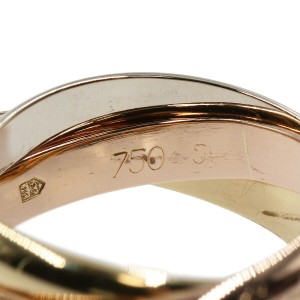 Cartier Three Trinity 18K Y/R/W Multi-tone Gold Ring 