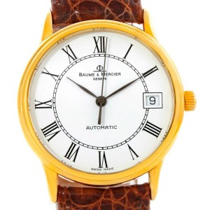 Baume & Mercier MV045075 Classima Automatic 18K Yellow Gold Mens Watch 