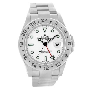 Rolex Explorer II 16570 White Dial Automatic Year 2002  Mens Watch