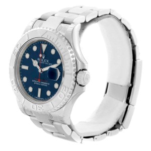 Rolex Yachtmaster 116622 Steel Platinum Blue Dial Watch 