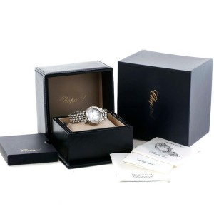 Chopard 278236-3005 Happy Sport White Dial Floating Diamond Watch 