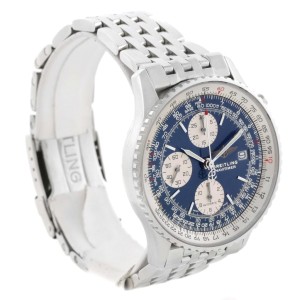 Breitling A13322 Navitimer II Stainless Steel Blue Dial Watch 