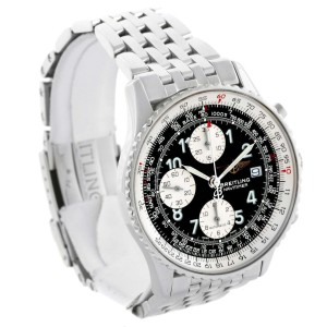 Breitling A13322 Navitimer II Stainless Steel Black Dial Watch 