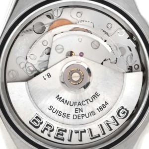 Breitling Chronomat A13350 Blackbird Blue Dial Mens Watch 