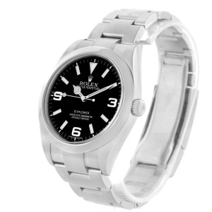 Rolex Explorer I 214270 Stainless Steel Oyster Bracelet Mens Watch 