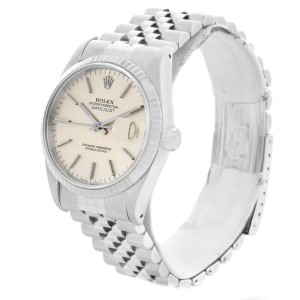 Rolex Datejust 16234 Stainless Steel & 18K White Gold Silver Dial Automatic 36mm Mens Watch
