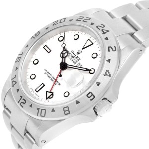 Rolex Explorer II 16570 White Dial Stainless Steel 40mm Mens Watch 2002