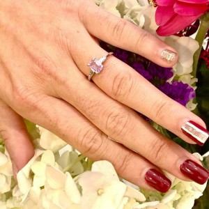 Diamond Sapphire Ring 14k Gold Women 0.95 TCW Certified $1,575 915308