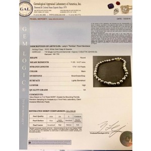 Diamond Tahitian Pearl Necklace 18k Gold 14.27 mm 17" Certified $24,500 914432
