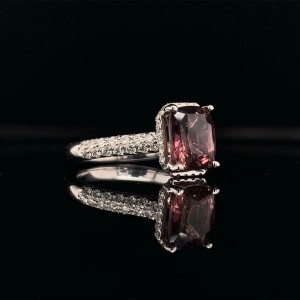 Diamond Sapphire Ring 18k Gold Women 3.027 TCW Certified $3950 913126