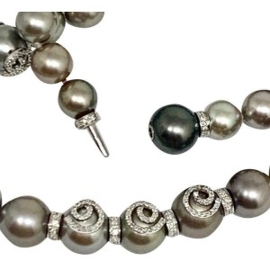 Diamond South Sea Pearl Necklace 18k Gold 11.60 mm Certified $14,950 910879