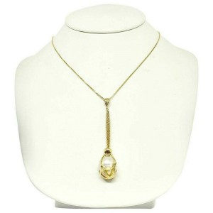 Diamond South Sea Pearl Necklace 18k Gold Certified $1,950 813016