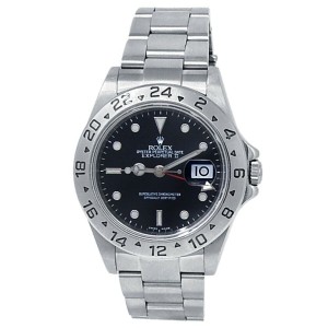 Rolex Explorer II Stainless Steel Oyster Automatic Black Men's Watch 16570