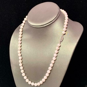 Akoya Pearl Necklace 14k Yellow Gold 20" 7.5 mm Certified $3,950 110700