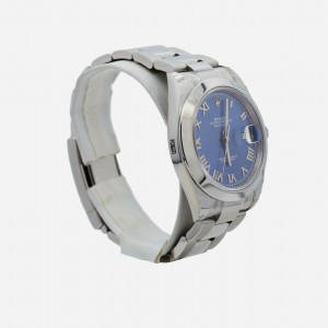 Men's Rolex Datejust 41, Stainless Steel, Blue Roman Dial, 126300-0017