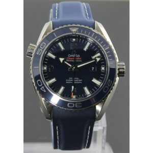 NEW OMEGA SEAMASTER PLANET OCEAN  232.92.38.20.03.001 AUTO BLUE CO-AXIAL WATCH 