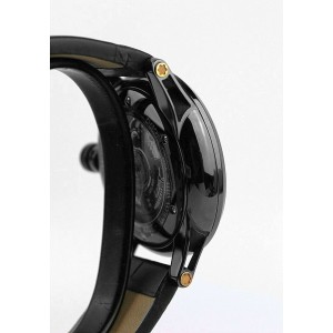 MONTBLANC TIMEWALKER BLACK STEEL & GOLD 43 mm AUTOMATIC WATCH 