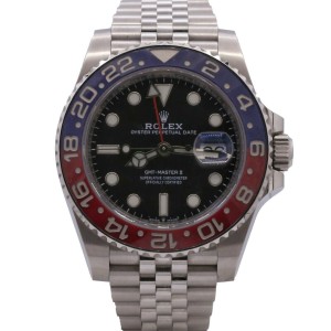 Men's Rolex GMT-Master II Pepsi, Stainless Steel, 40mm, Black dial, 126710BLRO