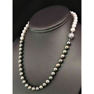 Akoya Pearl Diamond 14k White Gold Necklace 8 mm Certified $4,950 813249