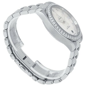 Omega Seamaster Stainless Steel Mother or Pearl Ladies Watch 