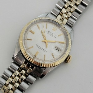 Mens Rolex Oyster Datejust   36mm 14k SS Automatic 1970s Vintage RJC178