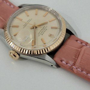 Mens Rolex Oyster   36mm 18k Rose Gold SS Automatic 1960s RJC183
