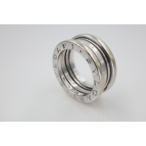 Bulgari Zero1 18K White Gold Band Ring Size 5.75