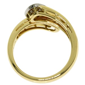 MIKIMOTO 18K Yellow Gold Diamond Ring US 
