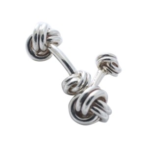 Tiffany & Co. Sterling Silver Knot Cufflinks 