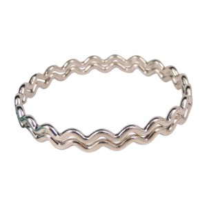Tiffany & Co. Pair Paloma Picasso Sterling Silver Zig Zag Wave Bracelets
