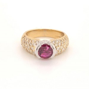 Diamond Ruby 14k Gold Ring 2.33 TCW Ravishing Certified 
