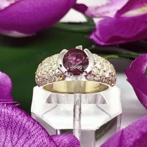 Diamond Ruby 14k Gold Ring 2.33 TCW Ravishing Certified 
