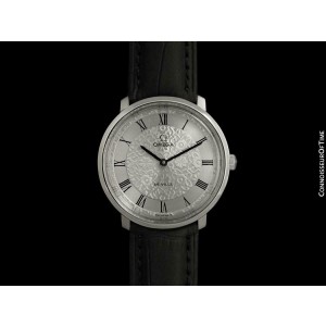 1974 OMEGA DE VILLE Vintage Mens SS Steel Handwound Watch - Mint with Warranty