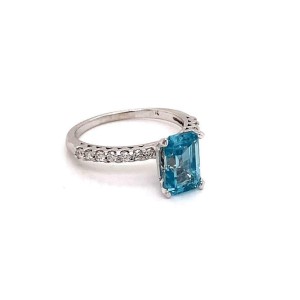 Natural Zircon Diamond Ring 14k Gold 6 Size 2.96 TCW Certified $3,950 110730