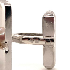 Mikimoto Estate Akoya Pearl Sterling Silver Cufflinks 6.08 mm 17 Grams M207