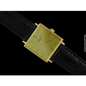 1966 PATEK PHILIPPE Vintage Mens 18K Gold Ultra Thin Watch 