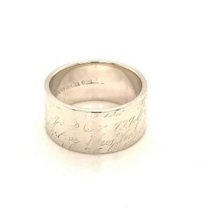 Tiffany & Co Estate Sterling Silver Ring Size 