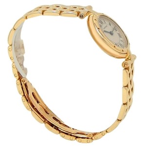Cartier Panthere Vendome 18k Yellow Gold Quartz Silver Ladies Watch 