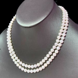Diamond Akoya Pearl 2-Strand Necklace