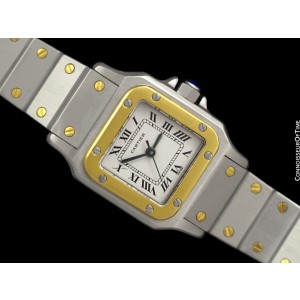 Cartier Santos Ladies 2-Tone SS Steel & 18K Gold Watch -  